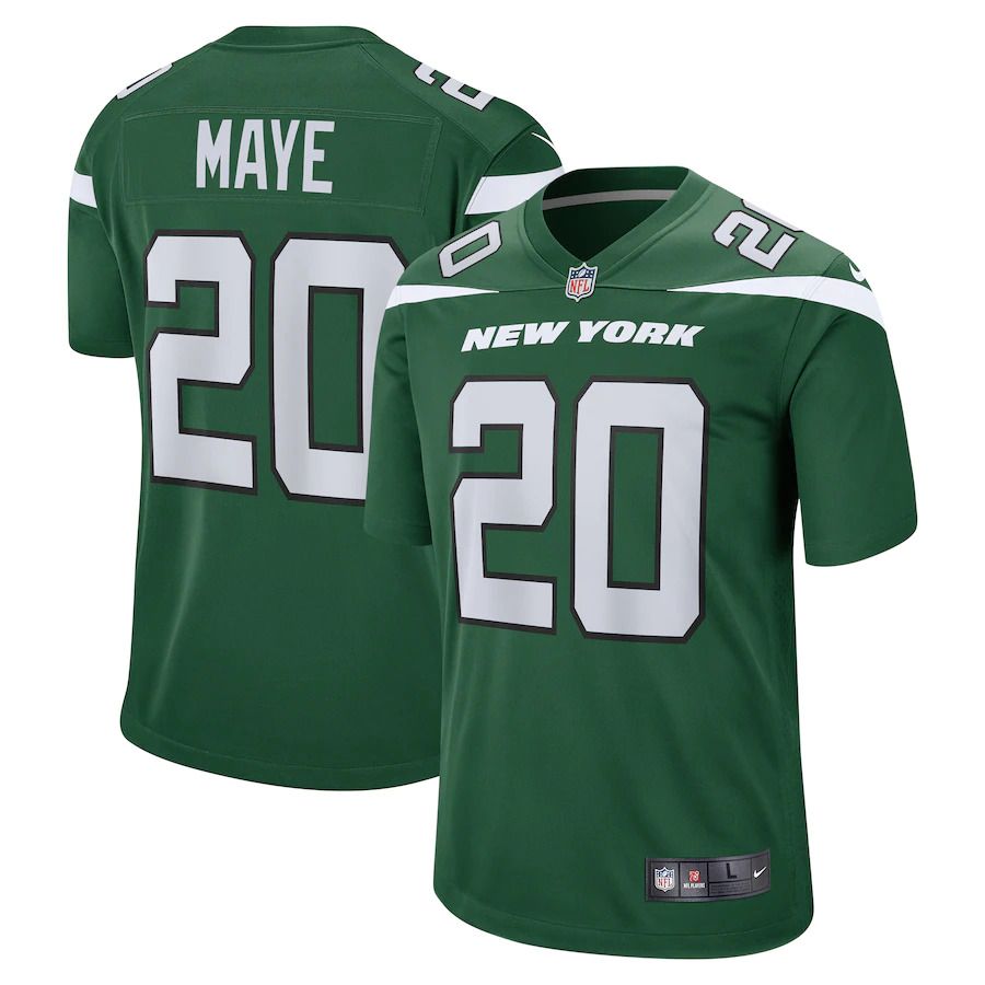 Men New York Jets #20 Marcus Maye Nike Gotham Green Game NFL Jersey->new york jets->NFL Jersey
